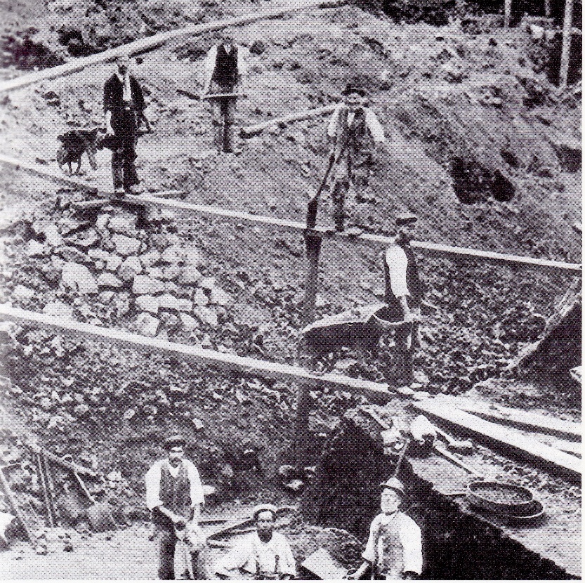 A group of men working on a construction site