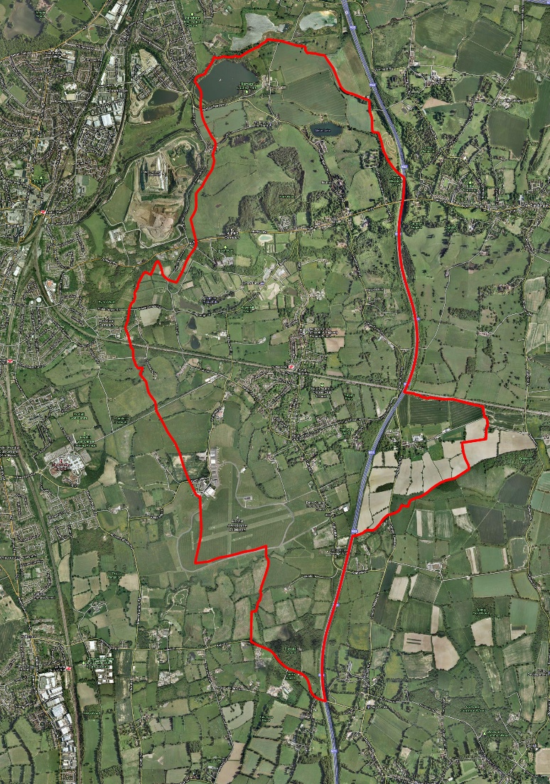 Satellite map of Nutfield Parish
